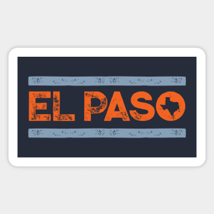 Retro El Paso, Texas // Vintage Hometown Texas El Paso Texan Pride Sticker